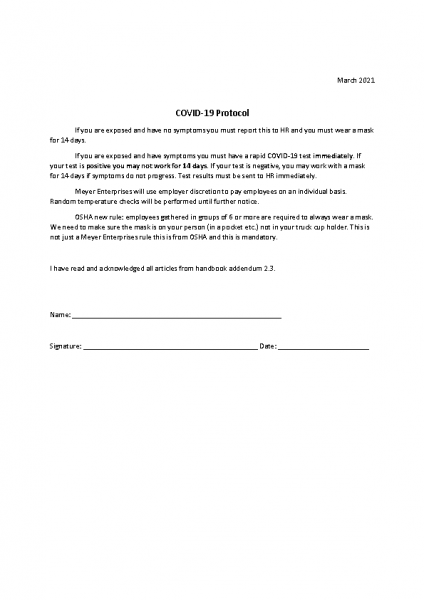 COVID-19 Policy